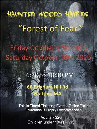 Haunted Woods Hayride "Forest of Fear" poster