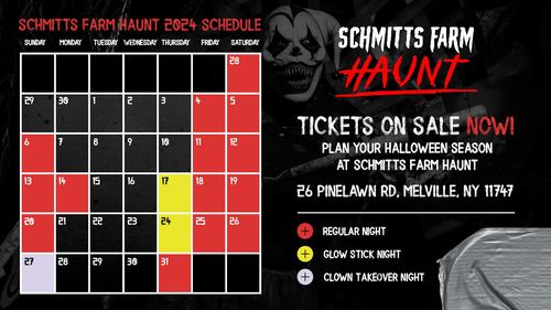 Schmitts Farm Haunt 2024 - Night poster