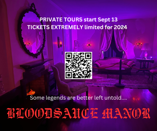 BLOODSAUCE MANOR TOURS poster