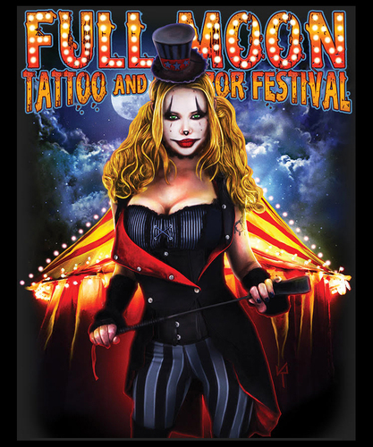 23rd Annual Nashville Full Moon Tattoo and Horror Festival poster